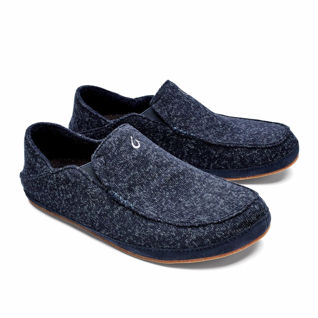 Zapatos Olukai Moloā Hulu - Pantuflas Hombre Azules 20257-460